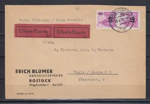 DDR 1955 Nr MeF 440 Brief