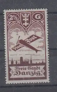Freie Stadt Danzig 1924 Nr 206 * Falz / Gummimängel / *