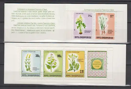 Albanien 1986 Nr MH 1A + MH3 Postfrisch / **
