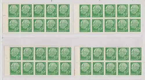 Bundesrep. Deutschland 1961 Nr H-Blatt 10d/10bfIV ** Postfrisch / **