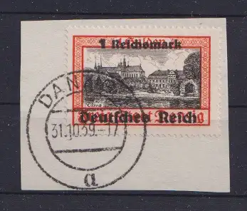 Deutsches Reich 1939 Nr 728 o Briefstück