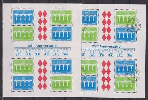 Monaco 1984 Nr Block 26 **/o Postfrisch / ** Rundstempel (Datum und/oder Ort klar)