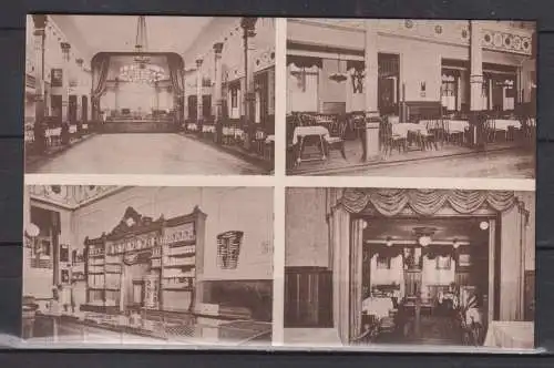 [Echtfotokarte schwarz/weiß] Klub- und Ballhaus " Grenzhaus Hoheluft" Inh.W.Wurzbach Lokstedt b. Hamburg - Tel. D 7, 1910. 
