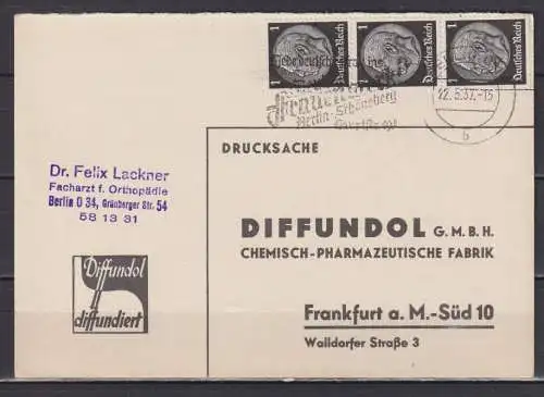 Deutsches Reich 1937 Nr MeF 512 Brief
