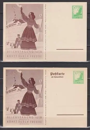 Deutsches Reich 1938 Nr P 246/47** Postfrisch / **
