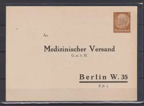 Deutsches Reich 1932 Nr PP122B8 Postfrisch / **