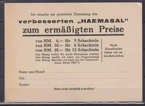 Deutsches Reich 1932 Nr PP122B8 Postfrisch / **