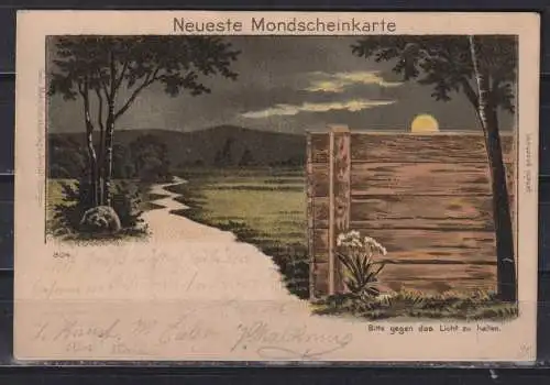 [Mondscheinkarte] Neueste Mondscheinkarte 804 Bitte gegen das Licht zu halten. 