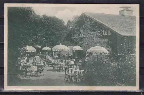 [Echtfotokarte schwarz/weiß] Herrenhaus am Landsberg Historische Gaststätte Beliebtester Ausflugsort Meiningens Ruf 776 , Inh. H.Hauda. 