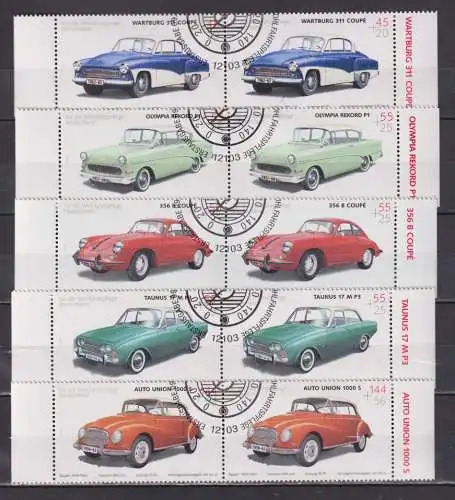 Bundesrep. Deutschland 2003 Nr 2362/66 o Ersttagssonderstempel