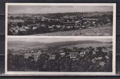 [Echtfotokarte schwarz/weiß] Langen-Brombach i. Odw. 
Heinrich Klinger, Langenbrombach. 