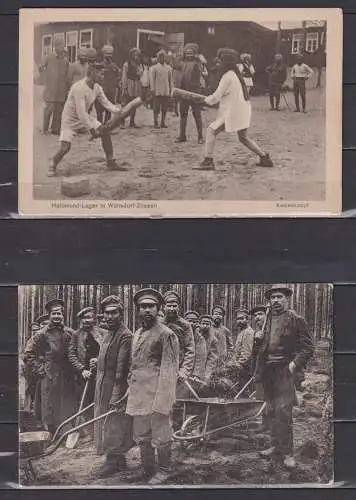 [Echtfotokarte schwarz/weiß] Halbmond-Lager in Wünsdorf-Zossen Keulenkampf
Gefangenenlager Zossen-Wünsdorf. 