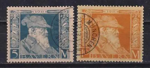 Altdeutschland Bayern 1911 Nr 89/90I o Rundstempel (Datum und/oder Ort klar)