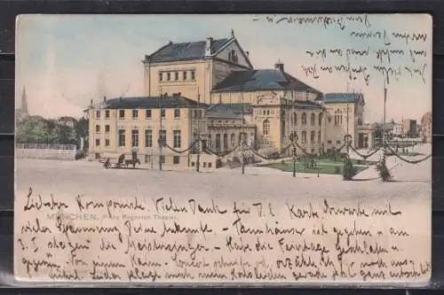 [Lithographie] München Prinz Regenten Theater. 