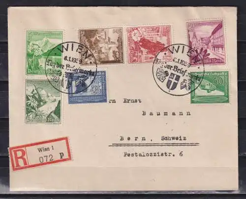 Deutsches Reich 1939 Nr 669/70 683 S245 S249 Brief