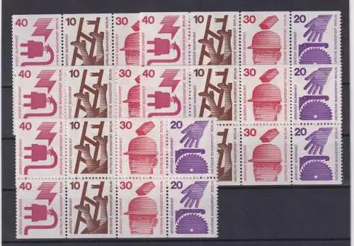 Berlin (West) 1974 Nr 5x H-Bl. 17** Postfrisch / **