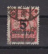Deutsches Reich 1923 Nr 334AP-HT o Zentraler Rund / Vollstempel