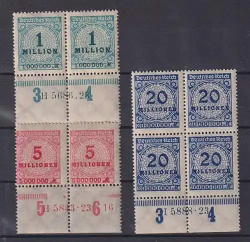 Deutsches Reich 1923 Nr 314 317 319** HAN Postfrisch / **