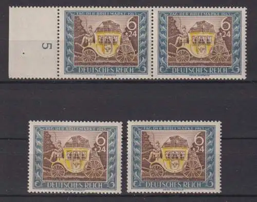 Deutsches Reich 1943 Nr 828 ** PF I Postfrisch / **