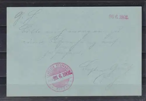 Deutsches Reich 1902 Nr P 40IAb o Sonderstempel
