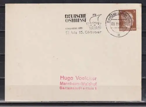 Deutsches Reich 1941 Nr EF 513 Brief
