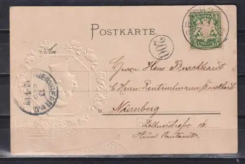 Altdeutschland Bayern 1901 Nr EF 61x Brief