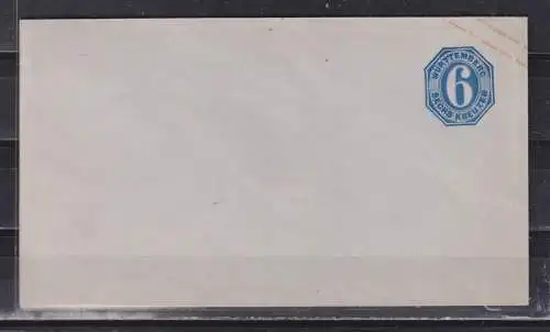 Altd. Württemberg 1865 Nr U 18** Postfrisch / **