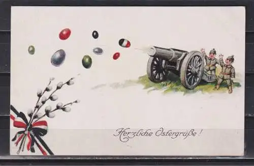 [Feldpostkarte] Herzliche Ostergrüße. 