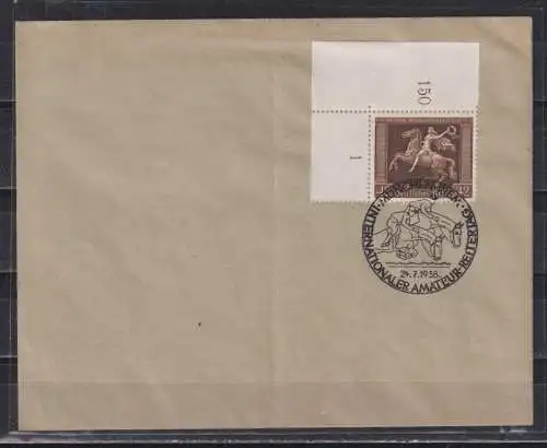 Deutsches Reich 1938 Nr 671 Ecke Feld 1 o Sonderstempel