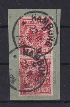 Deutsches Reich 1889 Nr 47a PF V o Briefstück