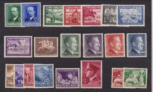 Deutsches Reich 1940-1942 Nr 760/61 bis 816/17** Postfrisch / **