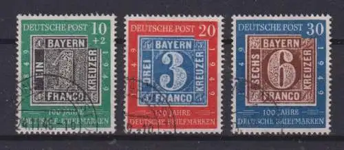 Bundesrep. Deutschland 1948 Nr 113/15 o 115 PF II Rundstempel (Datum und/oder Ort klar)