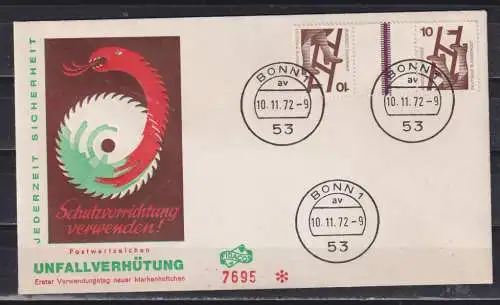 Berlin (West) 1972 Nr KZ 5 FDC Ersttagsstempel