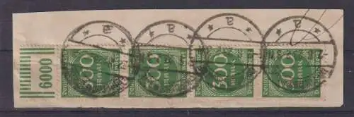 Deutsches Reich 1923 Nr 280 OR Walze o Rundstempel (Datum und/oder Ort klar)