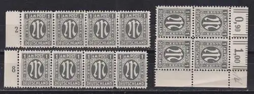 All. Bes. Bizone 1945 Nr 16** Partie Postfrisch / **