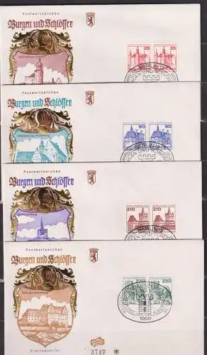 Berlin (West) 1979 Nr 587/90 Paare FDC Ersttagssonderstempel