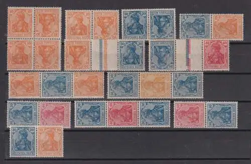 Deutsches Reich 1921 Nr aus K1 bis W15 ** Postfrisch / **