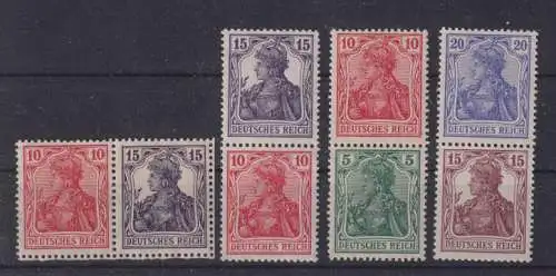 Deutsches Reich 1920 Nr S5 S9 S10 W12** Postfrisch / **