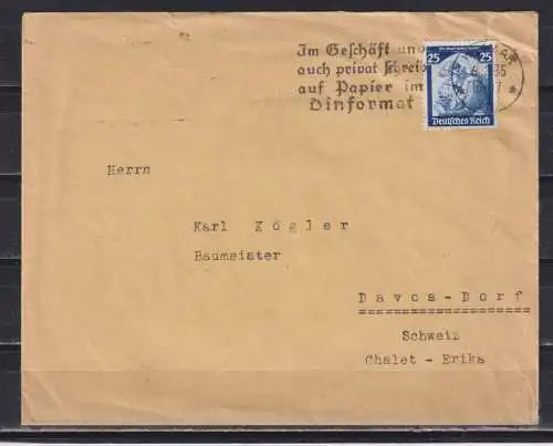 Deutsches Reich  Nr 1935 Brief
