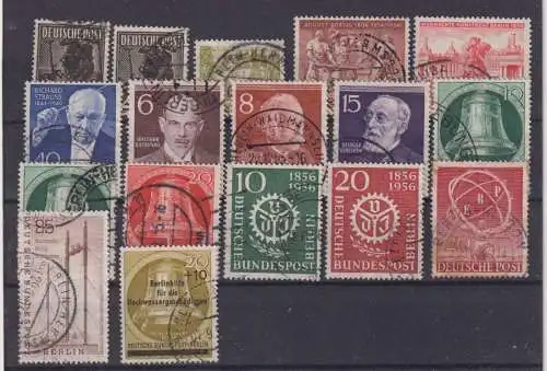 Berlin (West) 1948-1956 Nr u.a. 71 o Gestempelt (Posten)