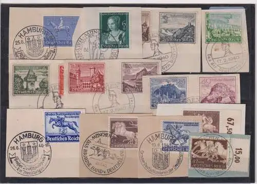 Deutsches Reich 1939-1942 Nr ex698/815 o Briefstück