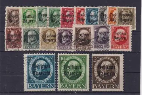 Altdeutschland Bayern 1919 Nr 152A/170A o Rundstempel (Datum und/oder Ort klar)