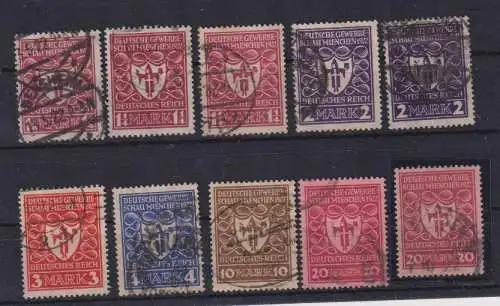 Deutsches Reich 1922 Nr 199/204 o Rundstempel (Datum und/oder Ort klar)