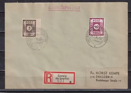 All. Bes. Sowj. Zone 1946 Nr 50DI Brief
