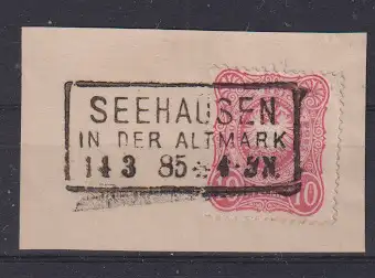 Deutsches Reich 1885 Nr 41ab o Briefstück