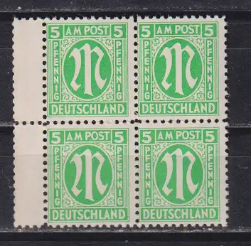 All. Bes. Bizone 1945 Nr 3y** 2x St Postfrisch / **