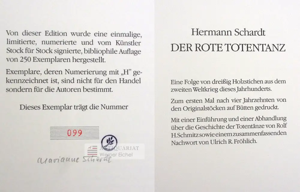 Hermann Schardt, Der rote Totentanz - signiert und limitiert 2