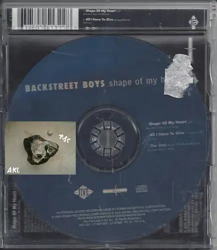 Backstreet boys, shape of my heart, Single CD