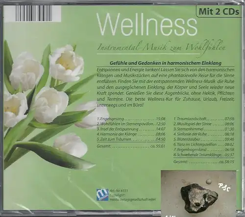 Wellness, Instrumental Musik zum Wohlfühlen, grün, CD