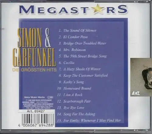 Simon und Garfunkel, Die grössten Hits, CD